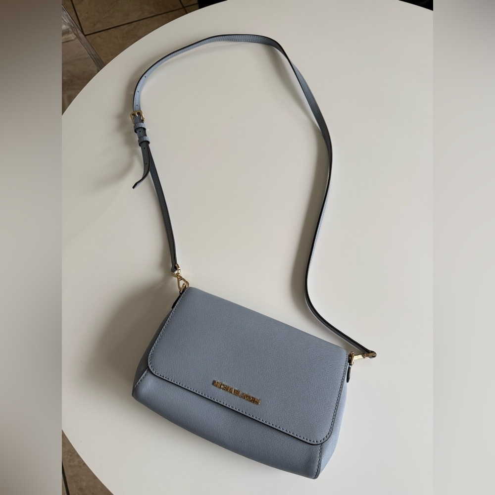 Michael Kors Jet Set Saffiano Leather Convertible Crossbody Pouchette MD